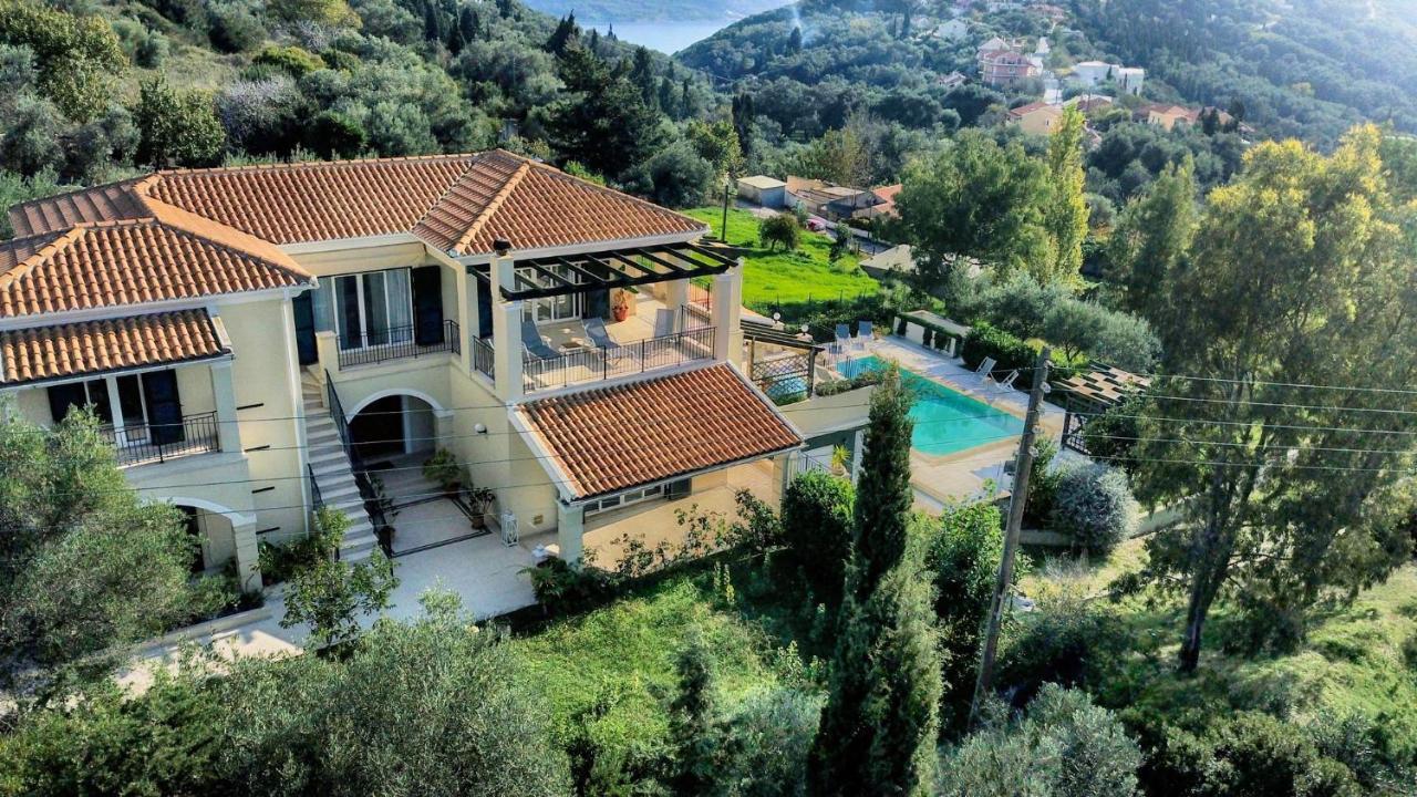Villa Afionas - 3 Minutes From The Beach With Heated Eco-Pool And Sunset View Esterno foto